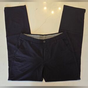 Under Armour Match Play Chino Golf Pants Men's Size 36x34 Stretch Black 1248089